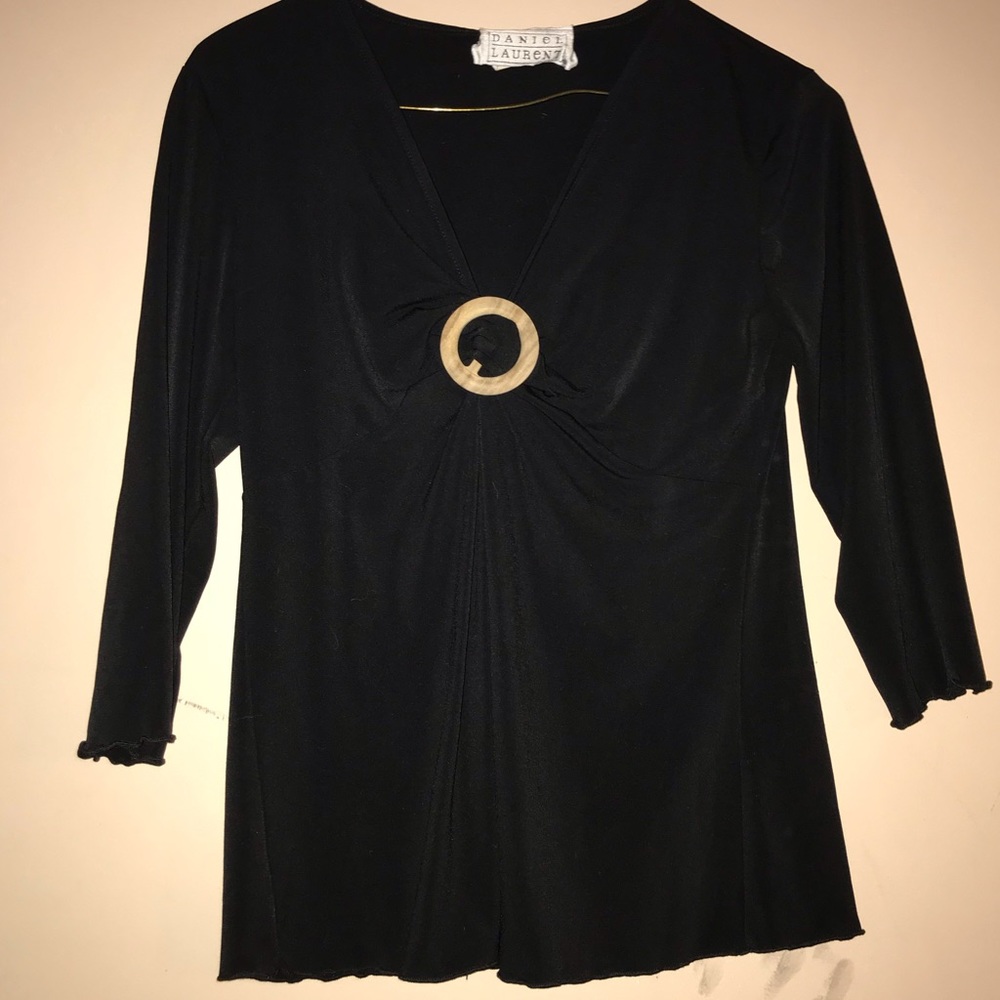 Black dressy quarter sleeve
